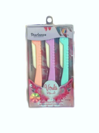 شفرات فولا للحواجب والوجه 3pcs
